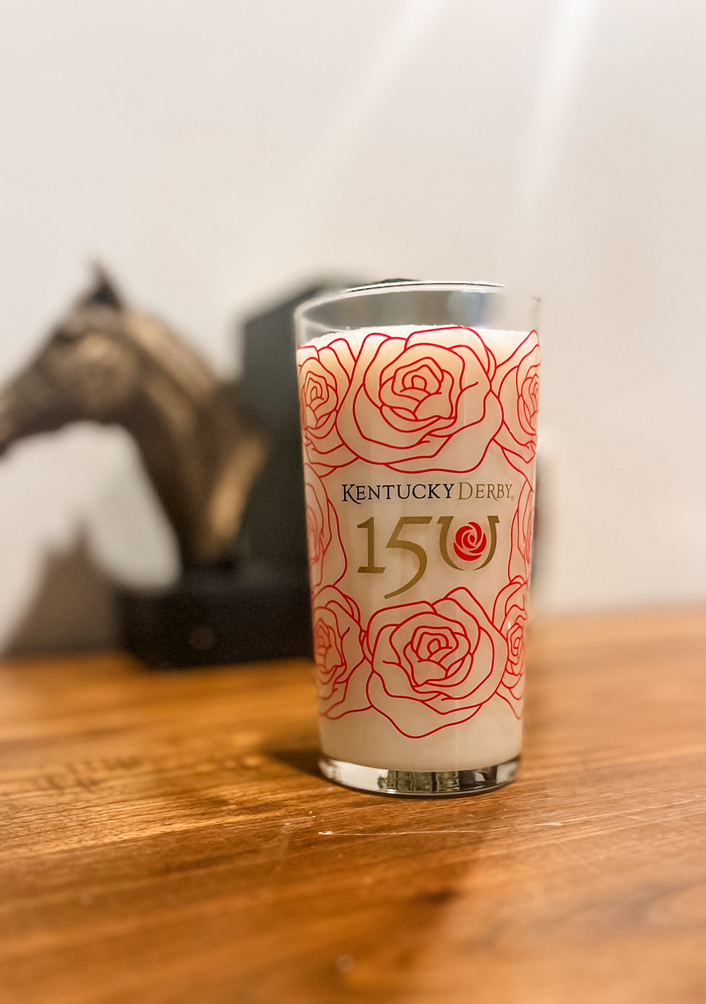 Kentucky Derby Mint Julep Glass Candle