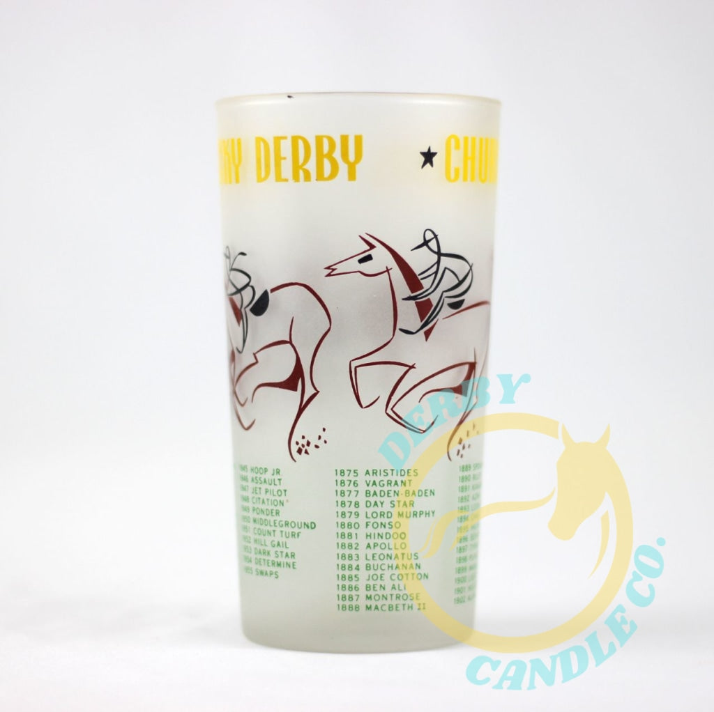 1956 Kentucky Derby Mint Julep Glass | 2 Stars Tails Varation