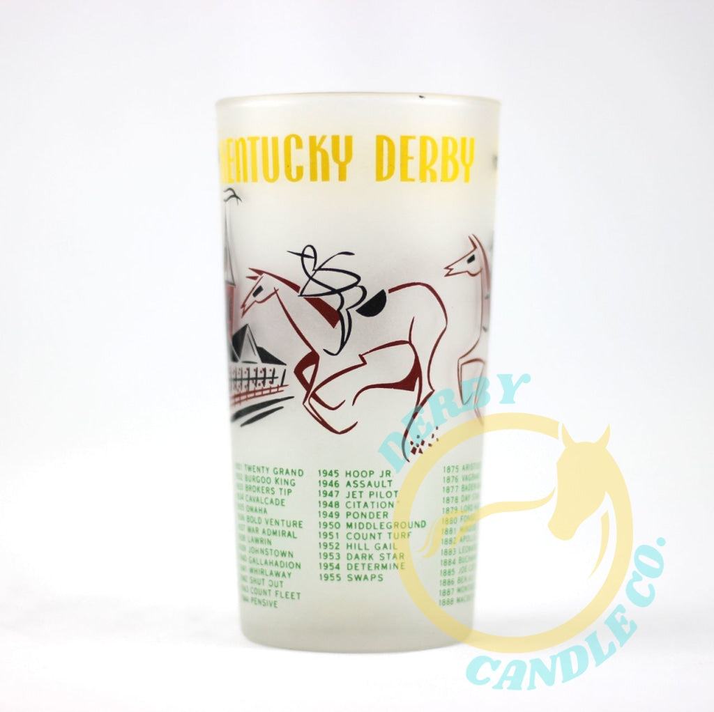 1956 Kentucky Derby Mint Julep Glass | 2 Stars Tails Varation