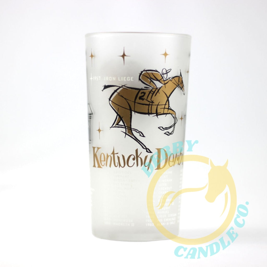 1958 Kentucky Derby Mint Julep Glass | Rare Iron Liege Stamped