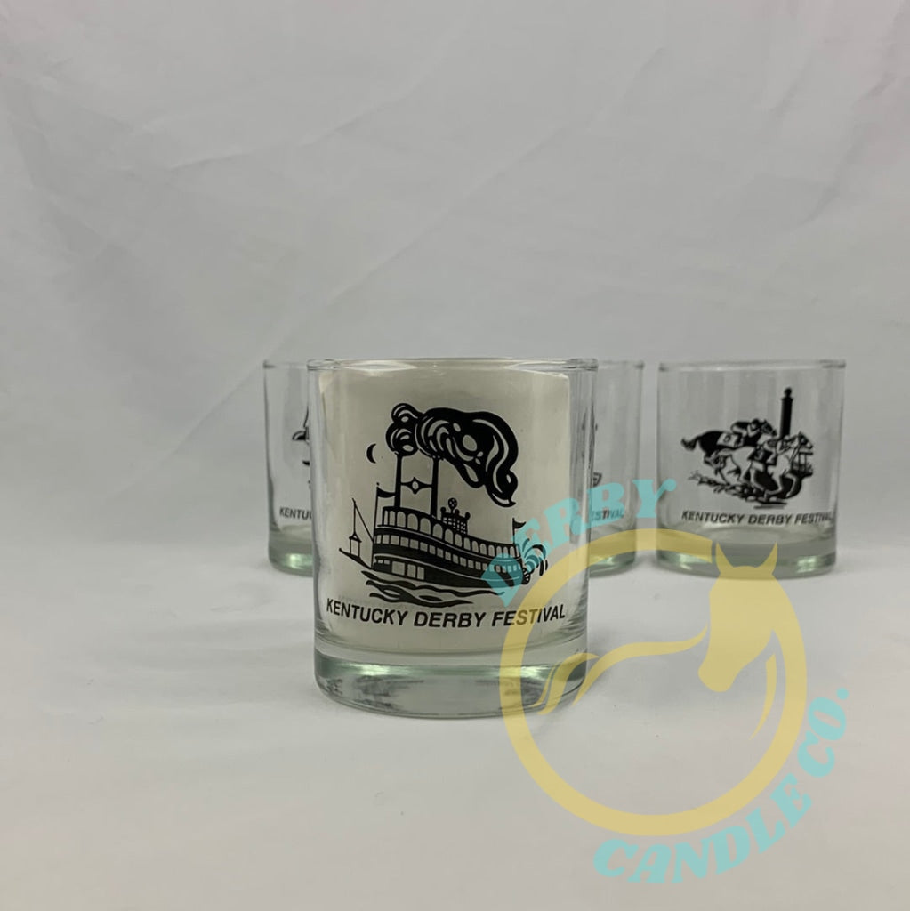 1974 Kentucky Derby Festival Set Of 4 Rocks Glass | Complete