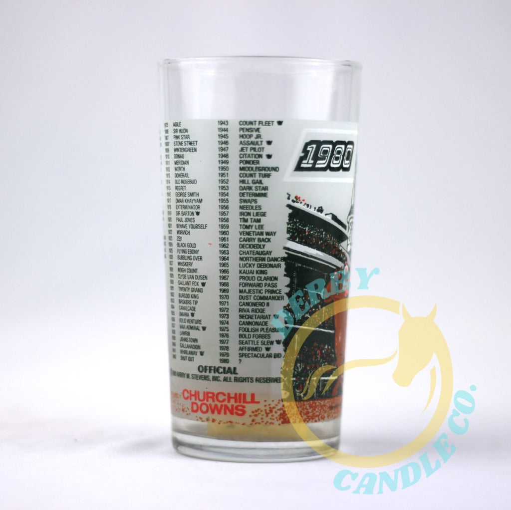 1980 Kentucky Derby Mint Julep Glass