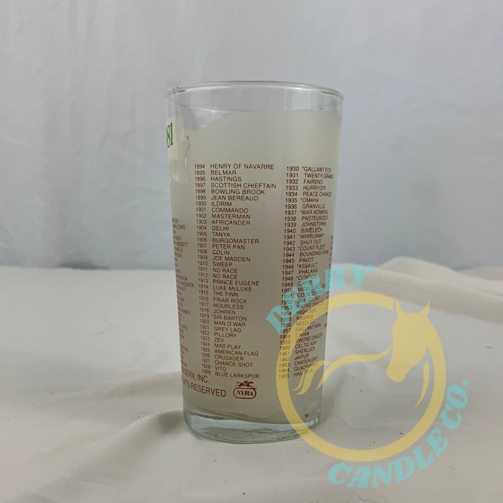 1981 Belmont Stakes Glass