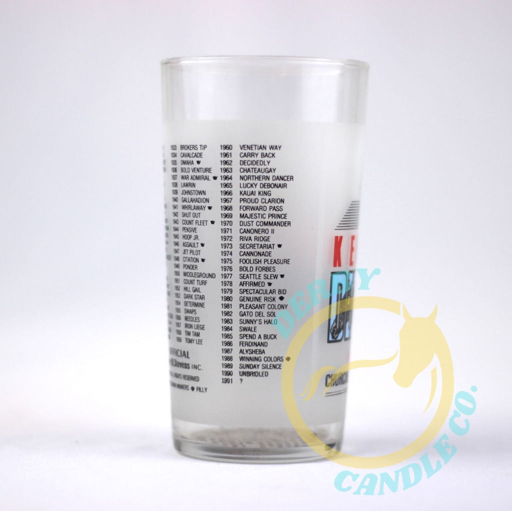 1991 Kentucky Derby Mint Julep Glass