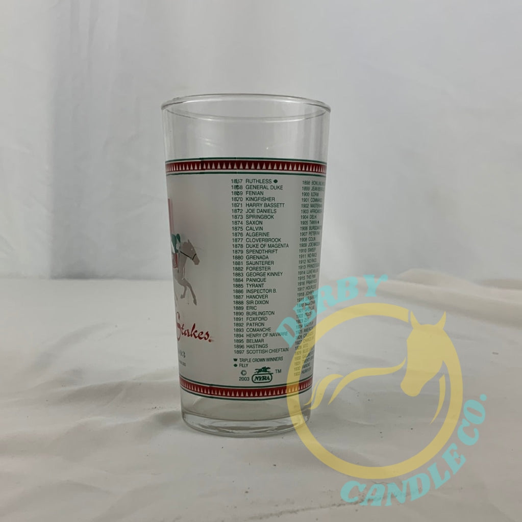 2003 Belmont Stakes Glass