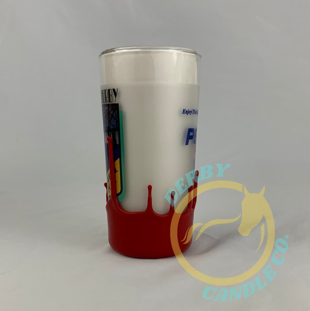 2003 Kentucky Derby Festival Glass | Dipped In Makers Mark Red