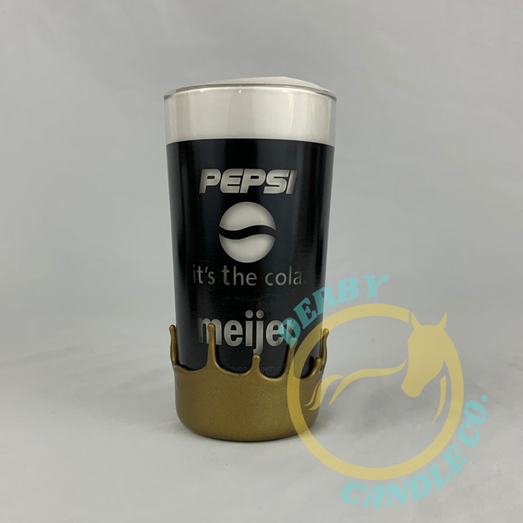 2005 Kentucky Derby Festival Glass Dipped In Gold Pepsi