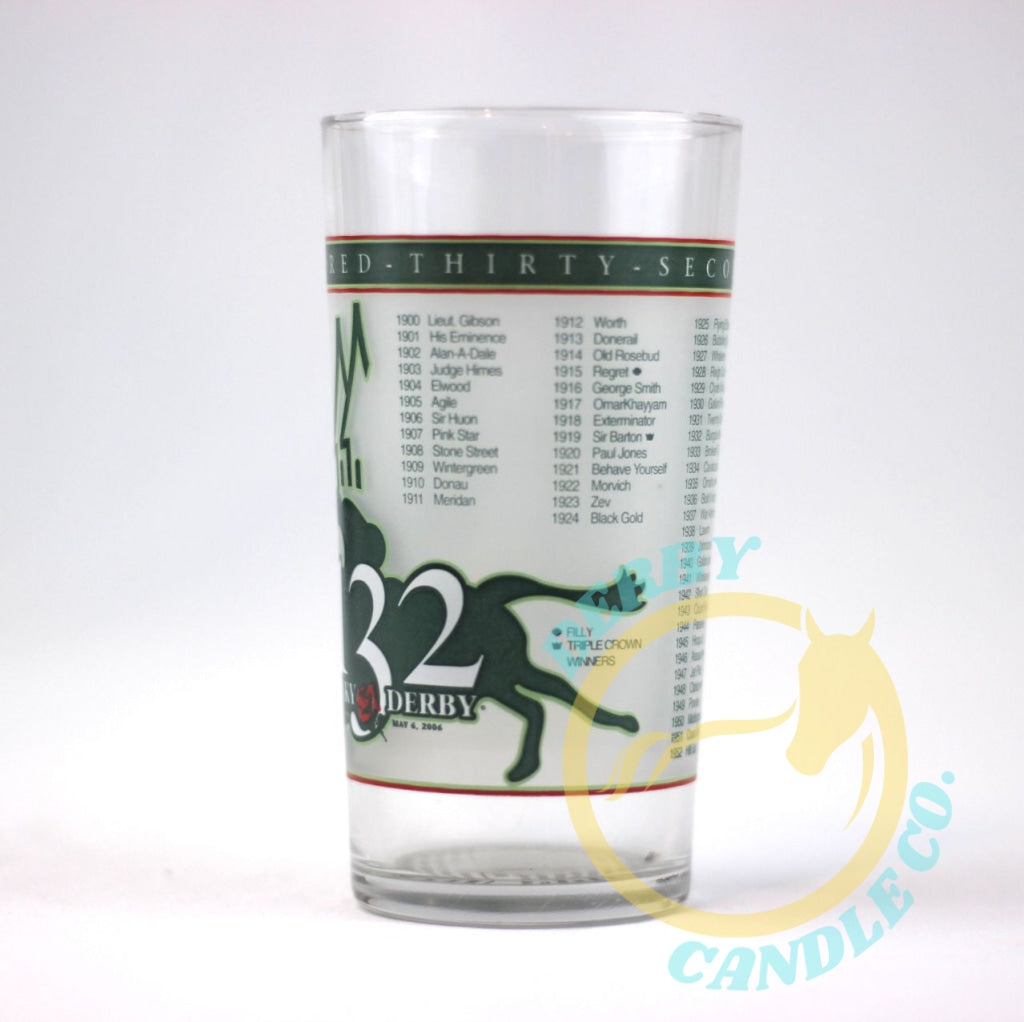 2006 Kentucky Derby Mint Julep Glass