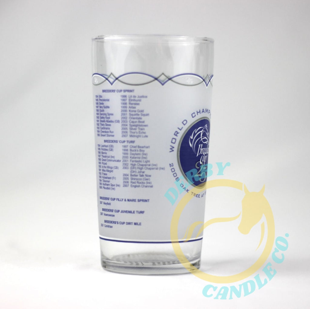 2008 Breeders Cup Glass | Oak Tree At Santa Anita Cup