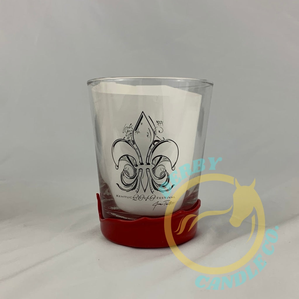 2011 Kentucky Derby Festival Glass | Dipped In Makers Mark Red