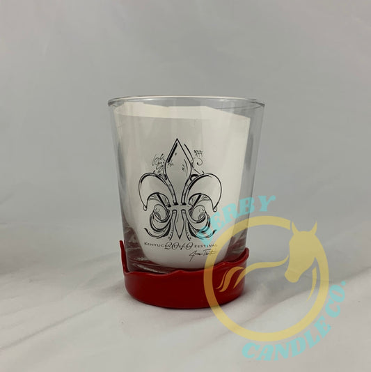 2011 Kentucky Derby Festival Glass | Dipped In Makers Mark Red