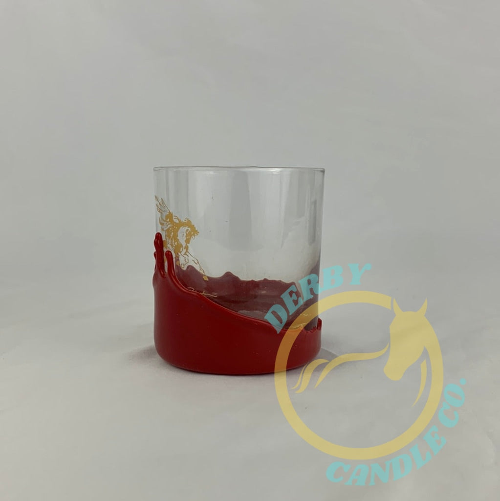 2011 Kentucky Derby Festival Glass | Dipped In Makers Mark Red